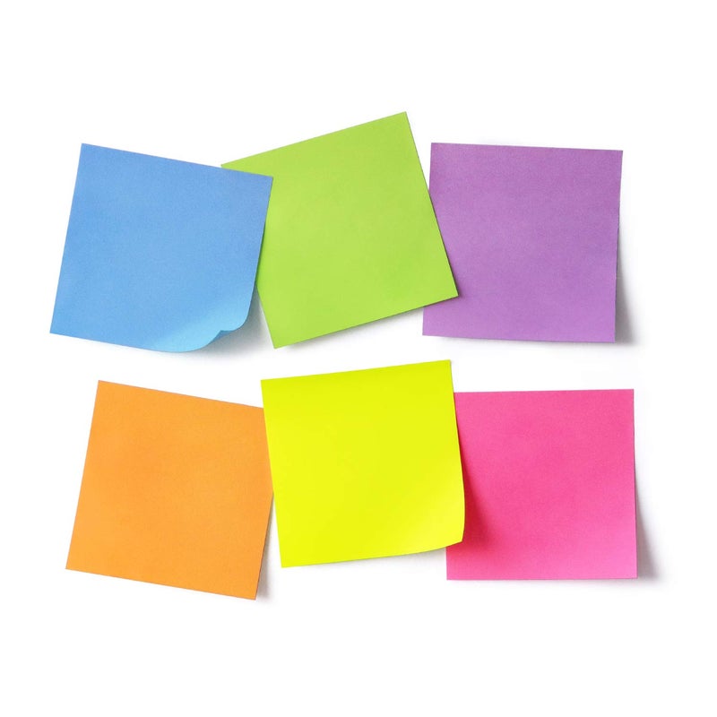OSBOO Sticky Notes 3x3 Self-Stick Notes Pads with 6 Bright Colors, Easy to Post for Office, School, Home, 6 Pads/Pack, 100 Sheets/Pad(Standard) - Image 2